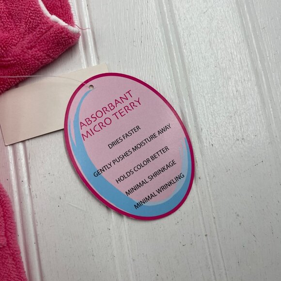 Jasmine Rose Intimates Women's size Large 2 pc set Pink Terry Cloth NWT - Picture 5 of 11